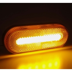 Lampa obrysowa pomarańczowa owalna